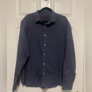 untuckit Men’s Shirt Buttons down long sleeves Gray Size XL